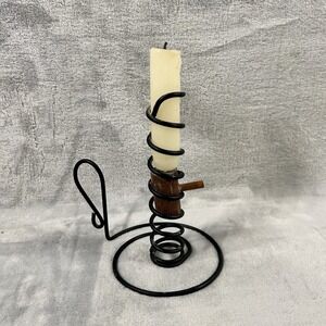 Vintage Courting Candle Primitive Candle‎ Courting Candle Early American Spiral